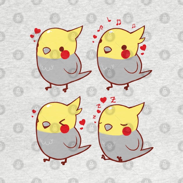 Cockatiel Lovelies by Shemii